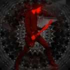 Dark red rock stage visuals loop for live concert LED screens