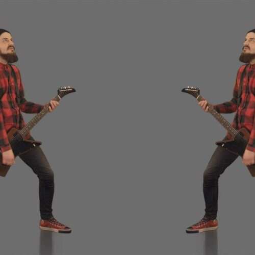 Abstract red rock performance visuals for live music stage projection