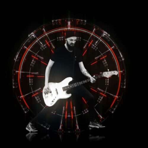 Fiery red metal concert visuals for VJ loops and LED stage screens