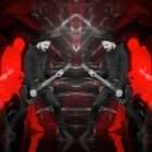 Red rock concert visuals VJ loop background for metal stage screens