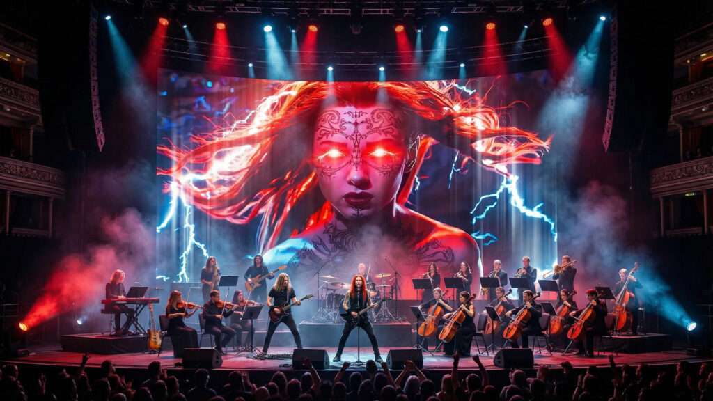 Demon-Sirens-RockVisuals-Live-Show-3 video art demon sirens