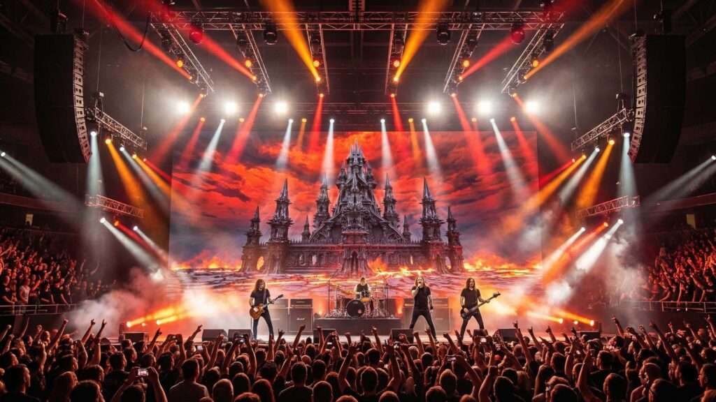 Gothic-Temple-Rock-Visuals-Motion-Background-1 visuals for rock concert