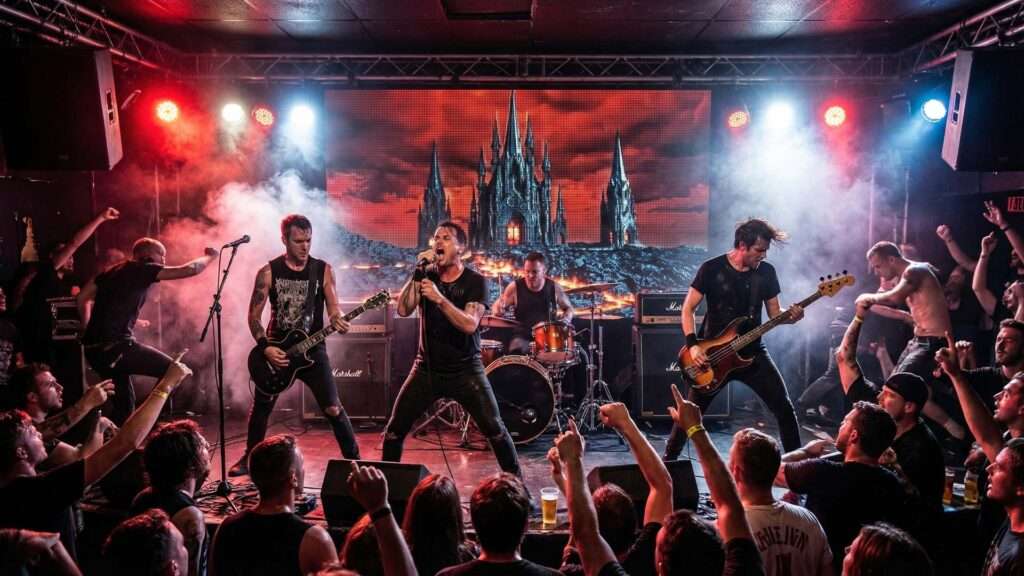 Gothic-Temple-Rock-Visuals-Motion-Background-5 visuals for rock concert