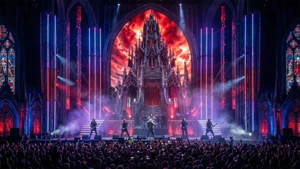 Gothic-Temple-Rock-Visuals-Motion-Background-7 visuals for rock concert