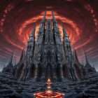 Gothic Temple video art for rock and metal concert visuals
