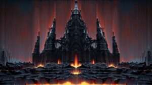 Gothic Temple video art for rock and metal concert visuals