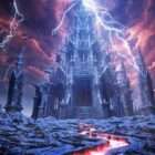 Gothic Temple video art for rock and metal concert visuals