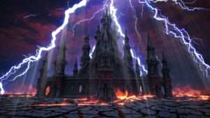 Gothic Temple video art for rock and metal concert visuals