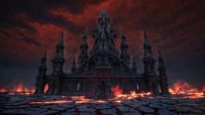 Gothic Temple video art for rock and metal concert visuals