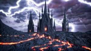 Gothic Temple video art for rock and metal concert visuals