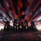 Gothic Temple video art for rock and metal concert visuals