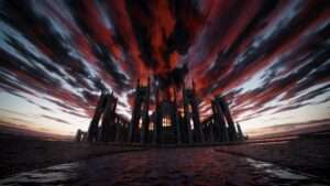 Gothic Temple video art for rock and metal concert visuals