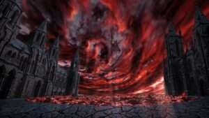 Gothic Temple video art for rock and metal concert visuals