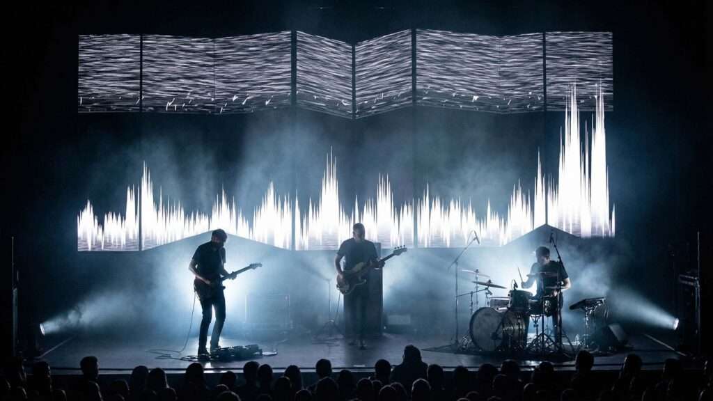 Grunge-Soundwaves-Rock-Visuals-Motion-Background-1 rock concert video footage