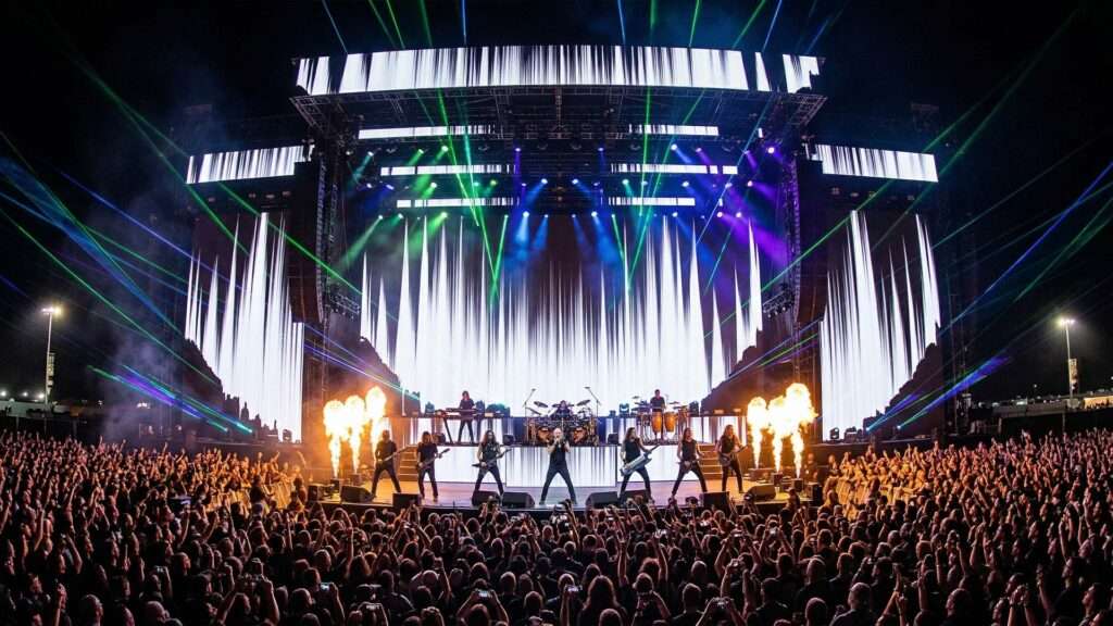 Grunge-Soundwaves-Rock-Visuals-Motion-Background-2 visuals for rock concert