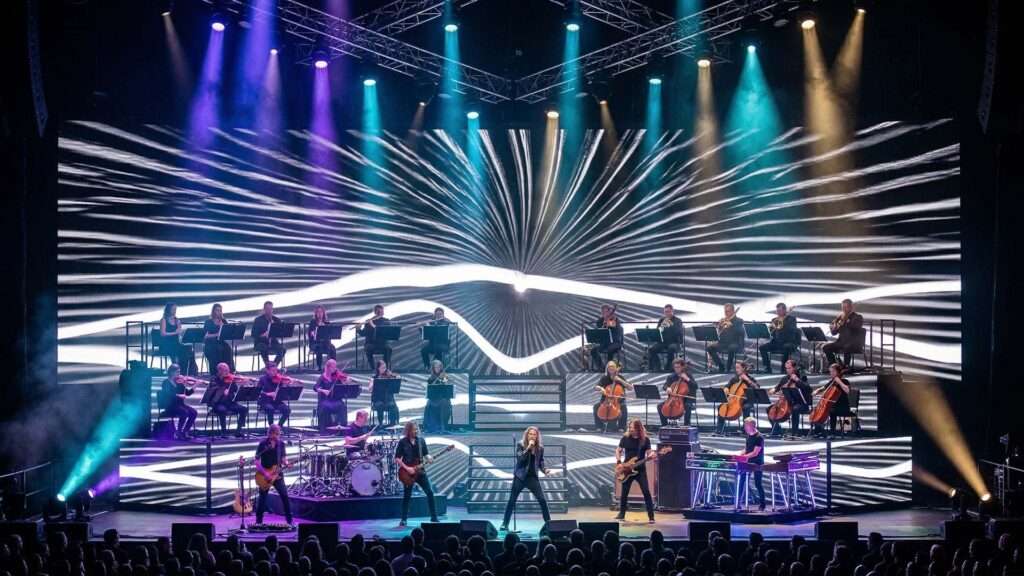 Grunge-Soundwaves-Rock-Visuals-Motion-Background-5 rock concert video footage