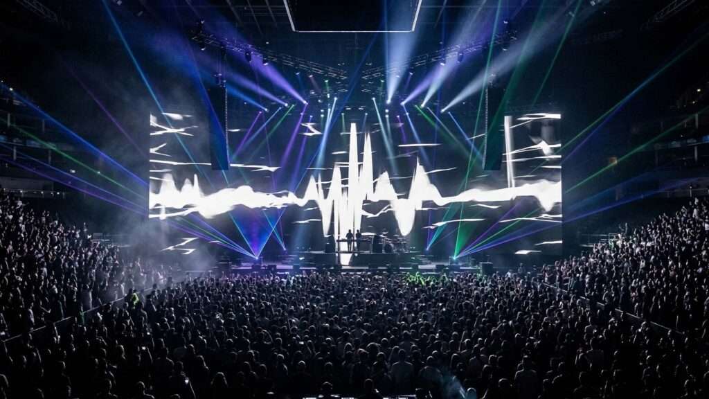 Grunge-Soundwaves-Rock-Visuals-Motion-Background-6 visuals for rock concert