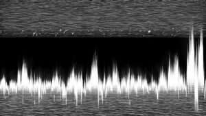 Grunge Soundwaves video art for rock and metal concert visuals