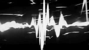 Grunge Soundwaves video art for rock and metal concert visuals