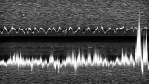 Grunge Soundwaves video art for rock and metal concert visuals