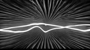 Grunge Soundwaves video art for rock and metal concert visuals