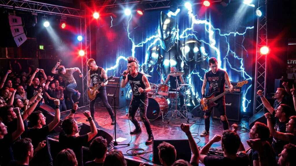 Knight-Distortion-Rock-Visuals-Motion-Background-1 rock concert video footage