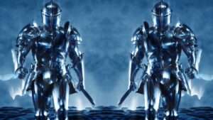 Knight Distortion video art for rock and metal concert visuals