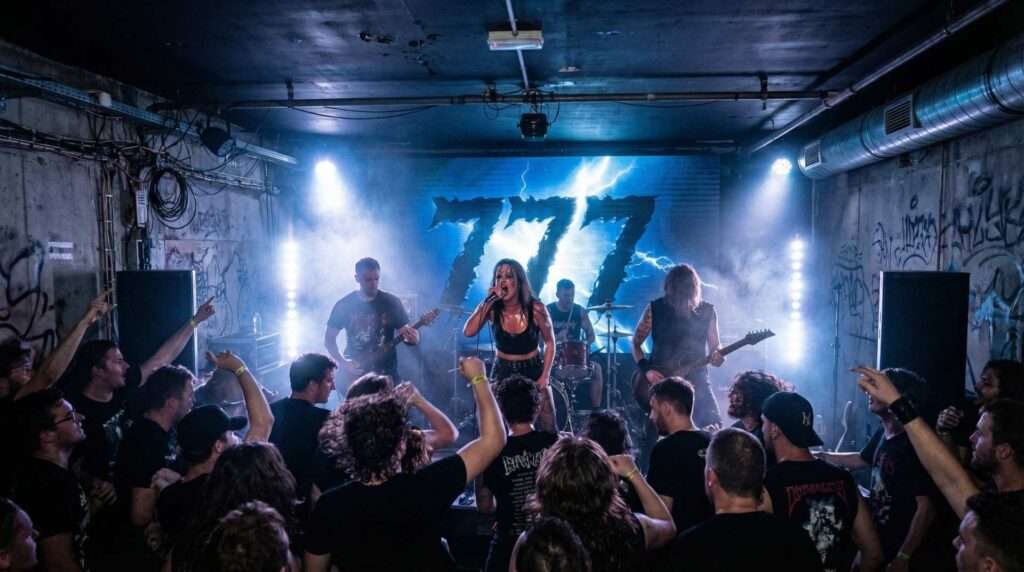 Lightning-Stones-RockVisuals-Live-Show-1 Lightning Stones electric energy video art for rock concerts and LED stage visuals