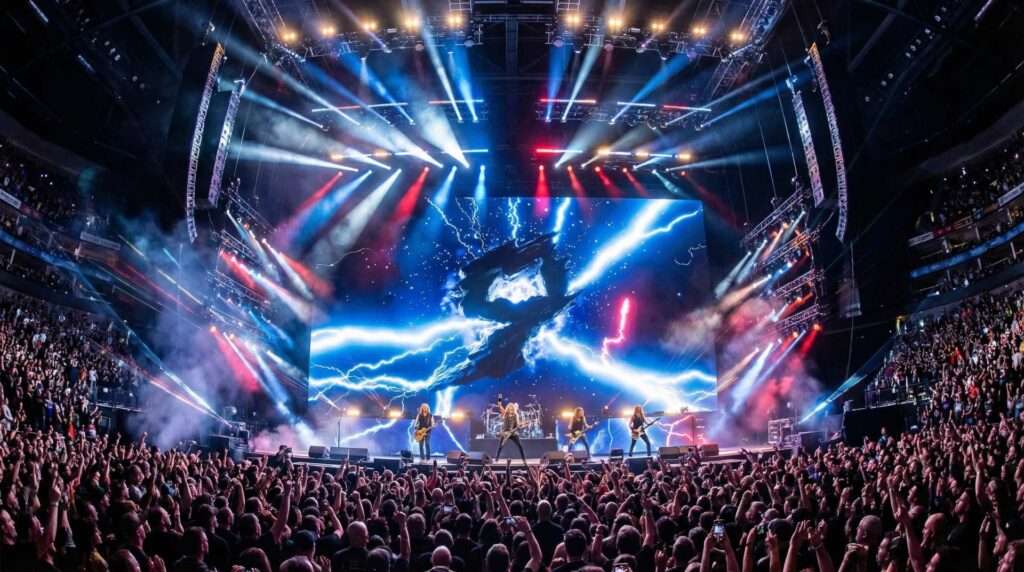 Lightning-Stones-RockVisuals-Live-Show-2 Lightning Stones electric storm visuals for live shows and concert LED screens