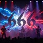 Lightning Stones lightning energy motion visuals for concert backdrops and performances