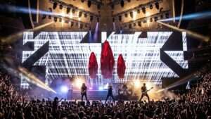 rock concert video footage