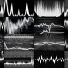 Grunge Soundwaves video art for rock and metal concert visuals