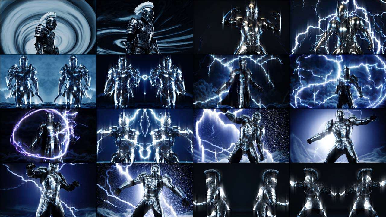 Knight Distortion video art for rock and metal concert visuals