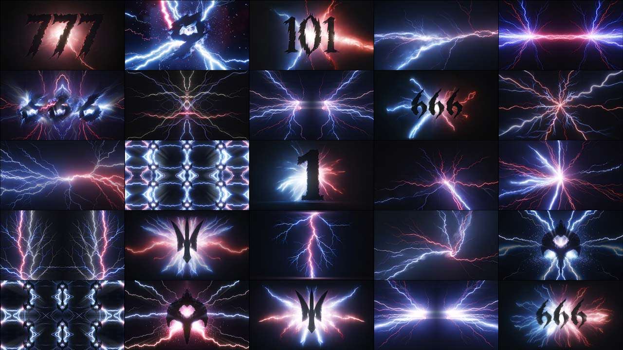 Video Art Lightning Stones for Rock and Metal Bands