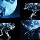 Techno Wolf video art for rock and metal concert visuals