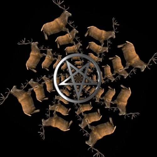 Ritual Stag video art for rock and metal concert visuals