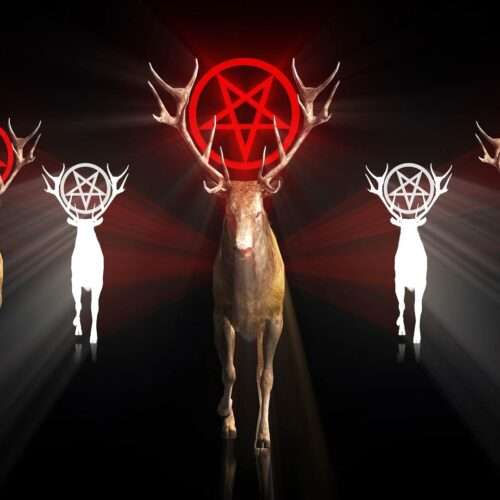 Ritual Stag video art for rock and metal concert visuals