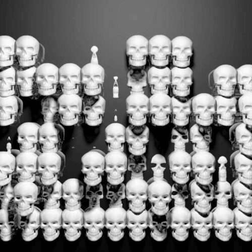 Video Art Skull Dominion for Rock and Concerts