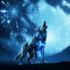 Techno Wolf video art for rock and metal concert visuals