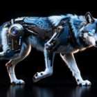 Techno Wolf video art for rock and metal concert visuals